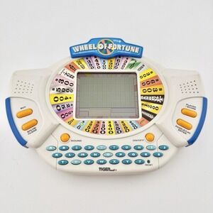 Vintage 1998 Tiger Wheel Of Fortune Handheld Electronic Game W/ Cartridge Tested